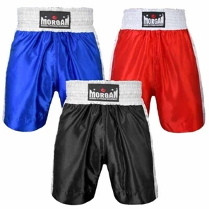 Morgan Sports - Boxing Shorts - Training Fight Wear - Blue, Black or Red - Picture 1 of 27