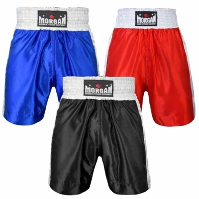 Morgan Sports - Boxing Shorts - Training Fight Wear - Blue, Black or Red - image 1 of 4