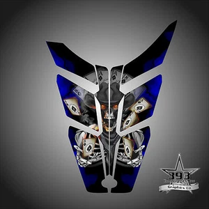 2010 - 2015 POLARIS PRO RMK - RUSH Decal Hood Wrap Graphics Outlaw Blue - Picture 1 of 1