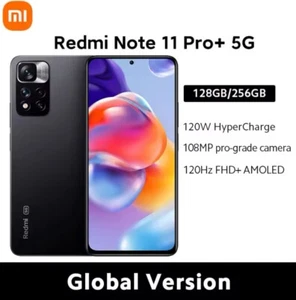 Xiaomi Redmi Note 11 Pro+ Plus 5G 128GB 6GB RAM (FACTORY UNLOCKED) 6.67" 108MP - Picture 1 of 7
