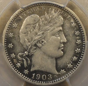 1903-O Barber Quarter 25c PCGS Certified XF45 - Picture 1 of 4