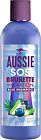 Shampooing bleu végétalien hydratation cheveux Aussie SOS Brunette pour cheveux brunette dans le besoin