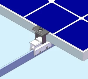 10 Mid Clamp Standing Seam Metal Roof Solar Panel Module Mounting Racking Kits - Picture 1 of 6