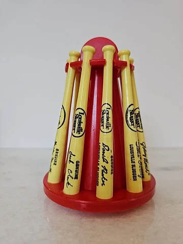 Louisville Slugger Vintage Baseball Bat Bank Mickey Mantle Henry Aaron Rice ETC Cover