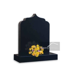 The Mecca Granite Headstone Black - Picture 1 of 1
