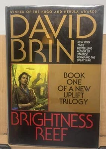 Brightness Reef by David Brin 1995, Hardcover)Signed 1st Edition 1st Printing C3 - Imagen 1 de 10