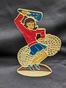 Vtg CHEERLEADER Earring Holder Tree REVERE Football Red White Blue - Picture 1 of 4