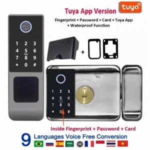 Waterproof Smart Lock for Front Door Fingerprint Unlock Tuya Wi-Fi Outdoor - Picture 1 of 1