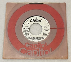 Beatles 45 rpm SGT PEPPER'S LONELY.... 1978 Capitol Vinyl PROMO Mono/Stereo NM - Picture 1 of 1