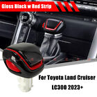 Gloss Black w Red For Toyota Land Cruiser LC300 2022-2023 Gear Stick Shift Knob