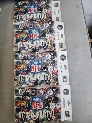 Vintage 1998 NEW in Package HALLMARK NFL Party Invitations Set 4  (8 Pack)lot  - Image 1 of 4