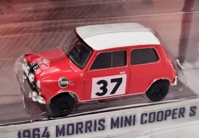 Greenlight 1/64 Morris Mini Cooper S Monte Carlo Rally 1964 Diecast Model Car - Image 1 of 4