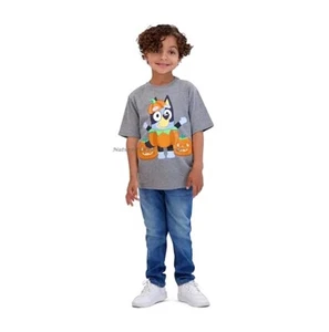 Bluey Halloween T Shirt Size 4-16 XL Boy Kids Girl Top Tee Disney Costume Family - Picture 1 of 5