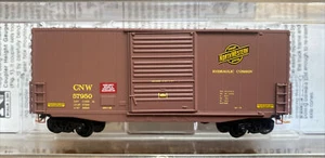 N scale micro trains MTL Chicago North Western CNW 40FT HI HY-CUBE BOXCAR #57950 - Picture 1 of 2