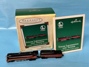 2004 Hallmark STEAM LOCOMOTIVE and TENDER Lionel Southern Pacific Daylight MINI - Picture 1 of 3