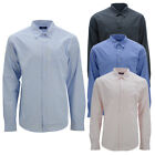 Mens Linen Shirt Long Sleeve Button-Down Regular Fit Formal Shirts S M L XL 2XL