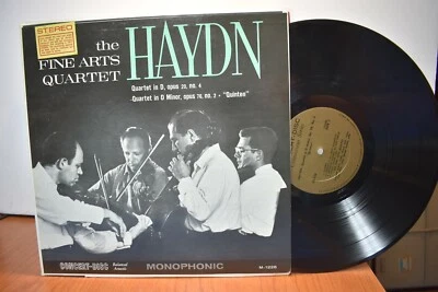 Fine Arts Quartet Haydn Quartet LP Concert Disc M-1228 Stereo - Image 1 of 2