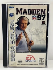 Madden NFL 97 (Sega Saturn, 1996) - NEW longbox & foam - Disc, Manual good - Picture 1 of 5