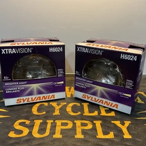 Sylvania 2x Headlight Bulb XtraVision H6024 1998 Jeep Wrangler 2B - Picture 1 of 10