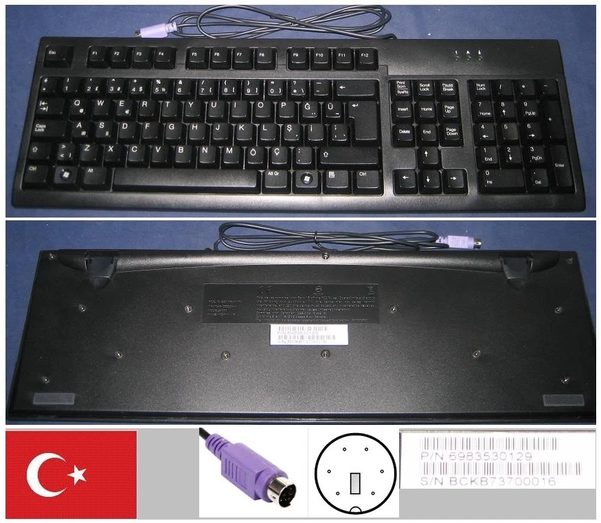 Tastiera qwerty Turco Acer 5107A, 7810310029 Porta Ps/2 - Immagine 1 di 1