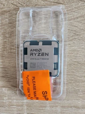 AMD Ryzen 7 7800X3D 8-Core CPU, 4.2GHz Base, 5.0GHz Max Boost, AM5 Socket - Image 1 of 2