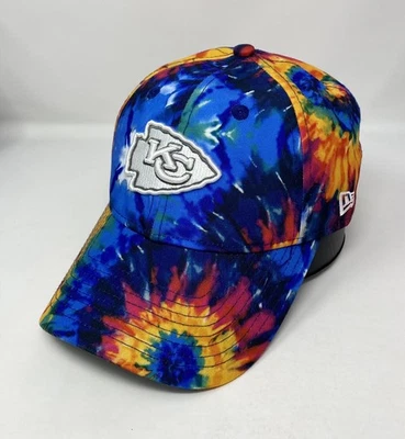 Gorra ajustable New Era para mujer Kansas City Chiefs 2020 Crucial Catch Tie Dye Foto 1 de 4