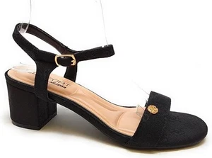 Women's Elegant Gold Buckle Ankle Strap Block Heel Sandals Laisha-01 Wild Diva - Picture 1 of 17