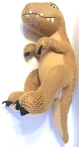 Build A Bear Jurassic World braun Velociraptor 13 Zoll Stofftier Plüsch schimmernde Schuppen - Bild 1 von 10