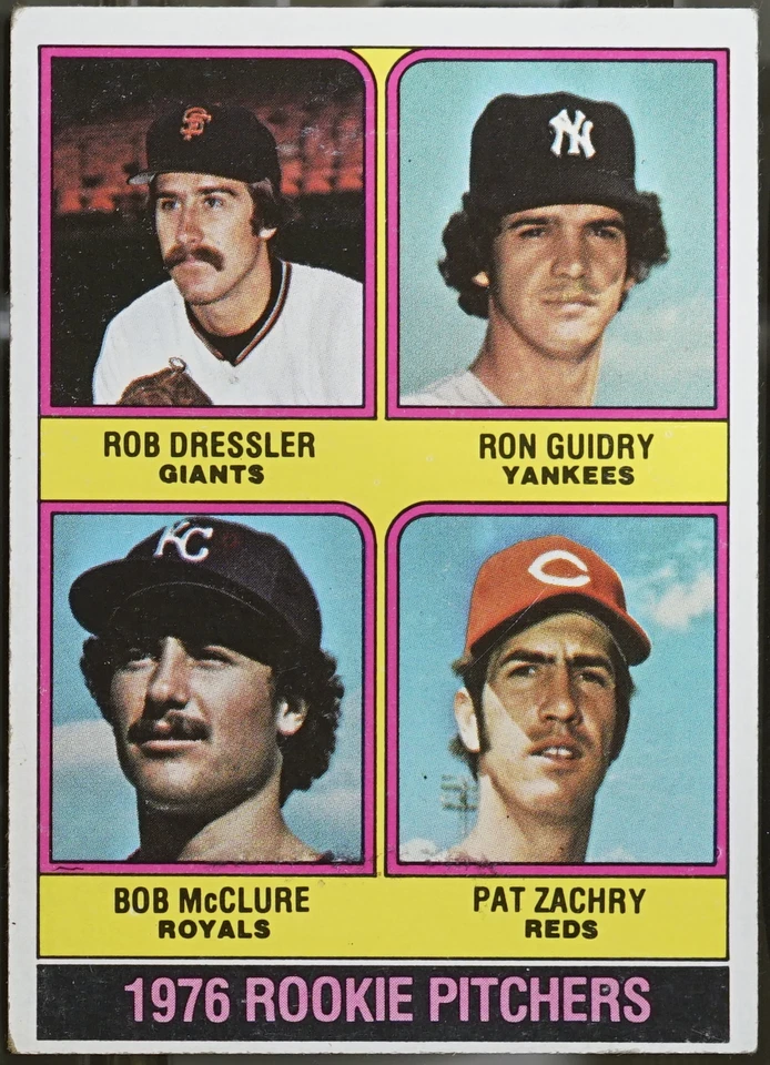 1976 1976 Rookie Pitchers (Rob Dressler / Ron Guidry / Bob McClure / P #599 EX - Изображение 1 из 1