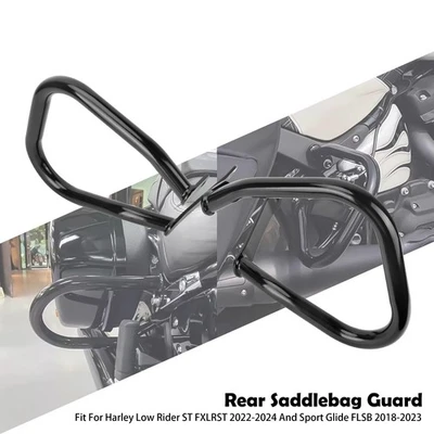 Rear Saddlebags Guard Crash Bars For Harley Low Rider ST FXLRST Sport Glide FLSB - Image 1 of 4
