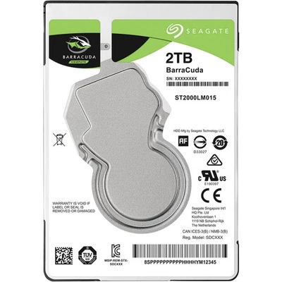 Seagate BarraCuda® 2 TB  Interne Festplatte 6.35 cm (2.5 Zoll) SATA 6 Gb/s ST... - Bild 1 von 4
