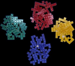 Blokus Game Replacement Pieces Mattel 21pcs Each Color Total 84 Pieces 2008 Game - Picture 1 of 6