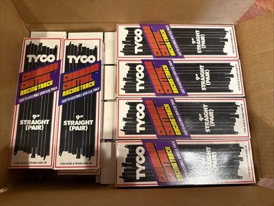 1 Estuche (24) Vintage TYCO Command Control Racing Track 9" Par Recto 6432 Foto 1 de 4