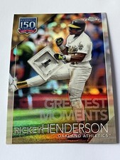 2019 Topps Chrome Update 150 Years Greatest Moments Rickey Henderson #150C-4