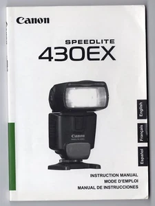 Libro de instrucciones/manual/guía del usuario Canon 430EX (1ª versión) Speedlite Flash - Imagen 1 de 5