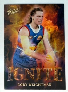 2024 Select AFL Ignite Gold IGG72 Cody Weightman Western Bulldogs - Picture 1 of 3