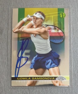 LIUDMILA SAMSONOVA Tennis In Person signed Autogramm Topps Chrome - Bild 1 von 2