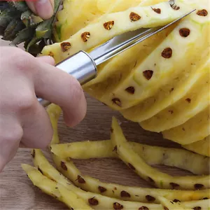 Edelstahl Ananas Augenentferner Obst Schäler Schneider Küchenwerkzeug JF - Bild 1 von 6