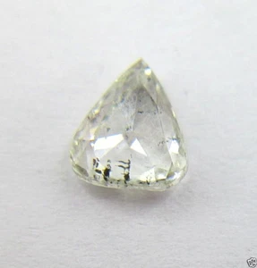 0.67Cts Rose Cut Diamond Natural Real Pear Shape White 6.28x5.60x2.31 MM - Picture 1 of 6
