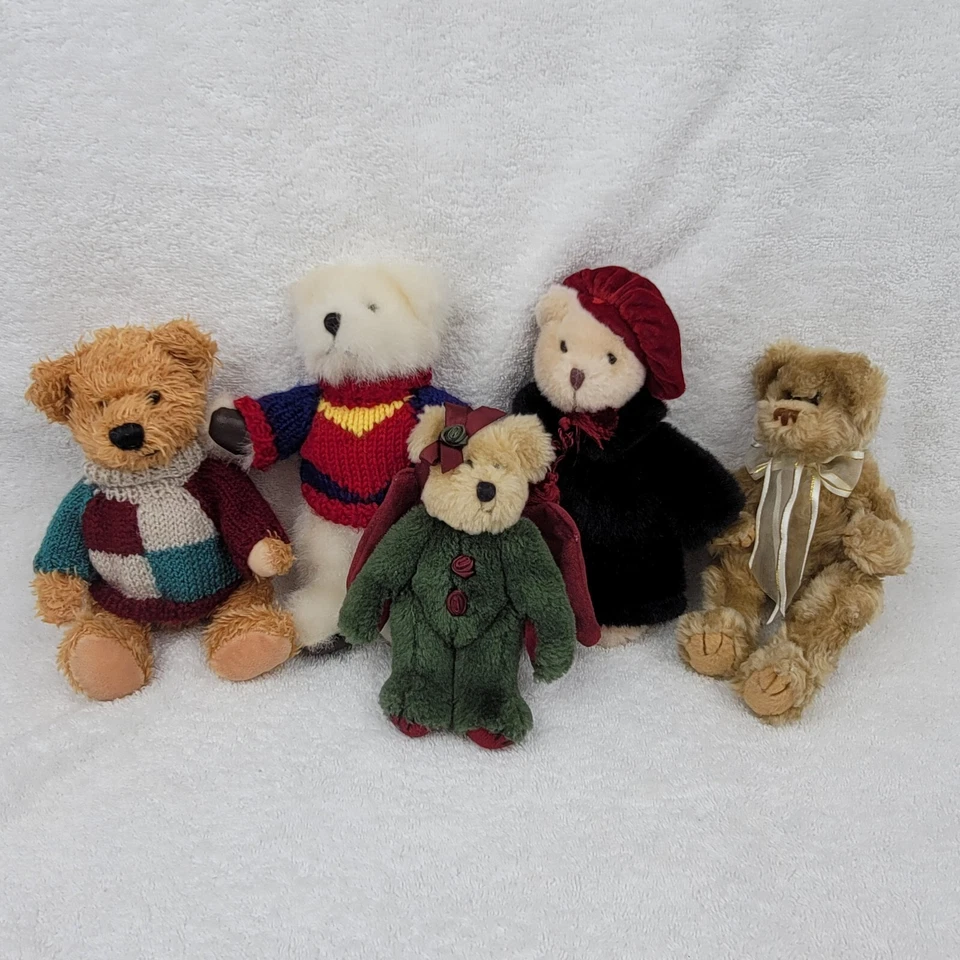 Lote 5 Mini Osos de Peluche Colección Boyd DanDee Russ Ty Hugfun Aprox 6-9" Foto 1 de 4