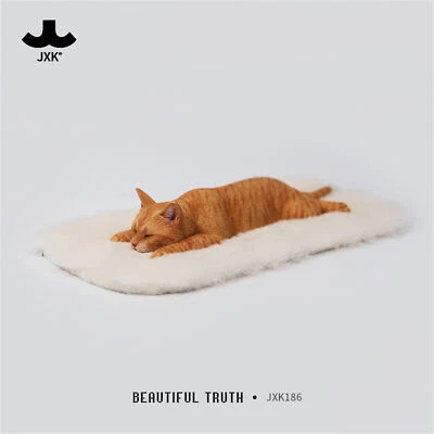 JXK 1:6 Scale Lethargic Cat 7.0 Cat Model Scene Animal Collection Toy Decoration - Image 1 of 4
