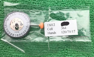 Genuine MIYOTA 1M12 Quart Watch Movement With Stem, Date At 3,  NOS - Picture 1 of 3