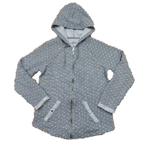 Style & Co. Sport grau gepunktete Jacke mit Kapuze und Reißverschluss vorne Größe PM mit Taschen - Bild 1 von 12