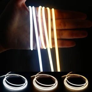 4mm Width LED Strip 12V Strap Tape Light 480LEDs/m Warm White For Narrow Decor - Picture 1 of 15