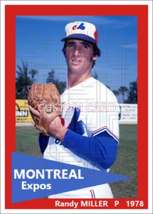 Randy Miller - 1978 Montreal Expos - 2.5 x 3.5 custom card (blank back) - Picture 1 of 1