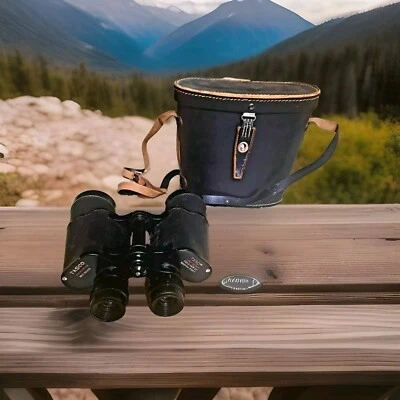  Tasco Binoculars 7X50 372FT 1000yds. Vintage Fully coated optics with case   - Image 1 of 4