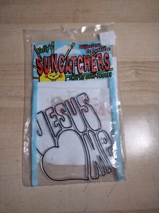 Kelly's Suncatchers Jesus "Heart" Me Paint By Numbers Vintage Sealed - Picture 1 of 3