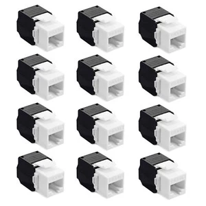 12x Cat-6 Keystone Buchsen für Ethernet-Kabel, Patchschächte und Patchpanels - Bild 1 von 7