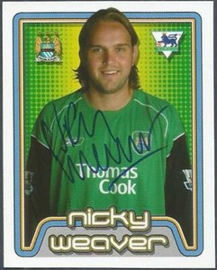 MERLIN-2005-F.A.PREMIER LEAGUE 05- #330-MANCHESTER CITY-NICKY WEAVER