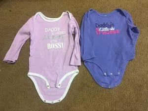 carter’s Baby Mädchen Langarm Body Anzug Paket. Größe 24 Monate GUC - Bild 1 von 2